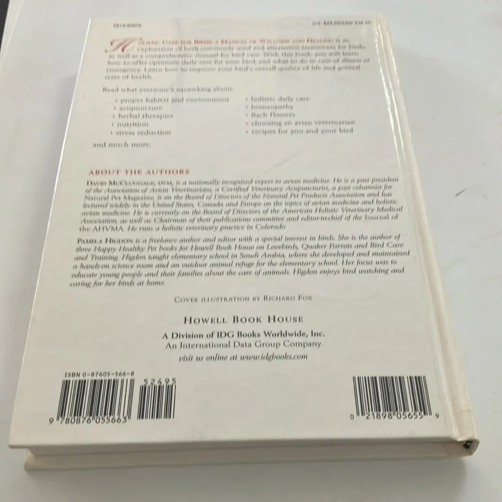Holistic Care for Birds Book